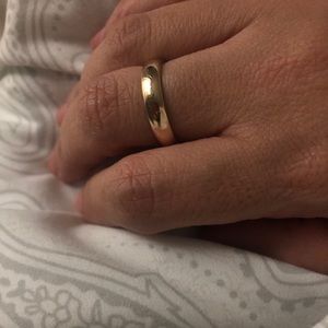 Solid 14kt gold ring band